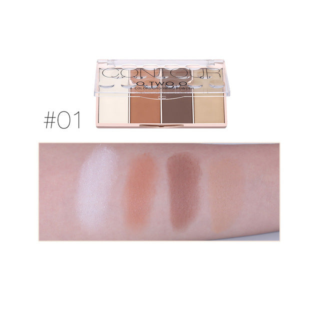 Contour Palette Face Shading Grooming Powder Makeup (O.TWO.O)