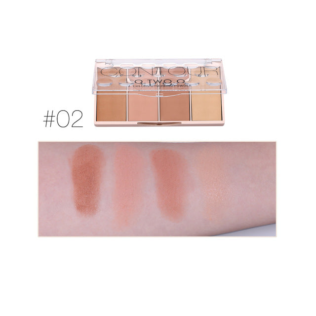 Contour Palette Face Shading Grooming Powder Makeup (O.TWO.O)