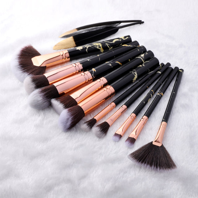 Makeup Brushes Tool Set (FLD) Cosmetic Blending Beauty