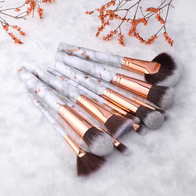 Makeup Brushes Tool Set (FLD) Cosmetic Blending Beauty