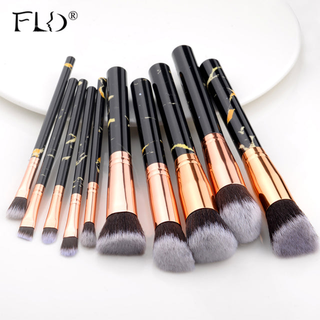 Makeup Brushes Tool Set (FLD) Cosmetic Blending Beauty