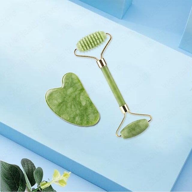 Gua Sha Board Beauty Thin Lift Skin Care Roller Jade Face Guache Scraper