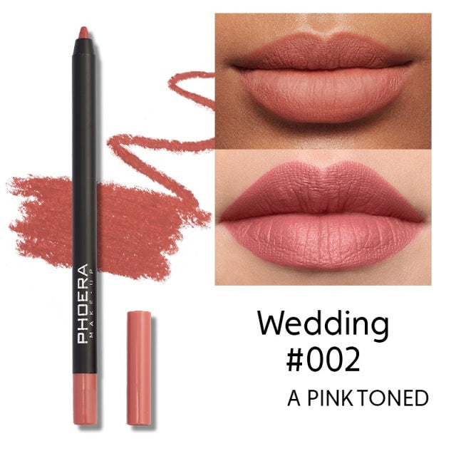 Lipliner Pencil Lip Makeup Lipstick Pencils Waterproof (PHOERA)