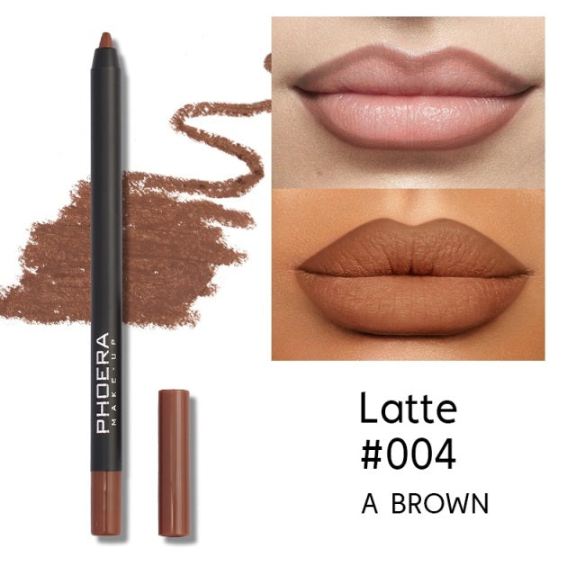 Lipliner Pencil Lip Makeup Lipstick Pencils Waterproof (PHOERA)