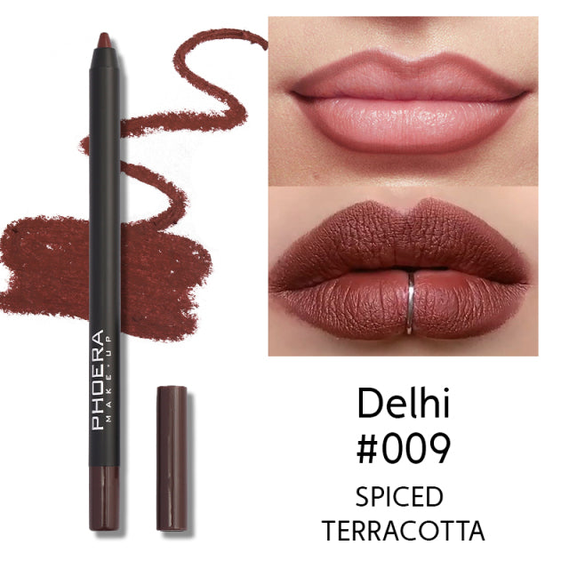 Lipliner Pencil Lip Makeup Lipstick Pencils Waterproof (PHOERA)