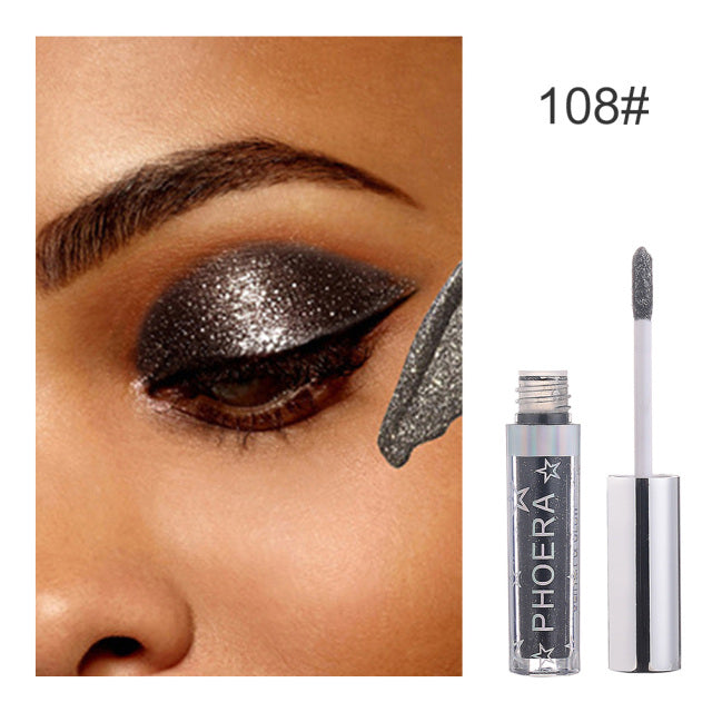 Eye Liner Pen Eyeshadow Palette Lasting Shimmer (PHOERA)