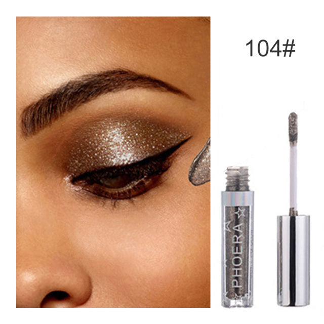 Eye Liner Pen Eyeshadow Palette Lasting Shimmer (PHOERA)