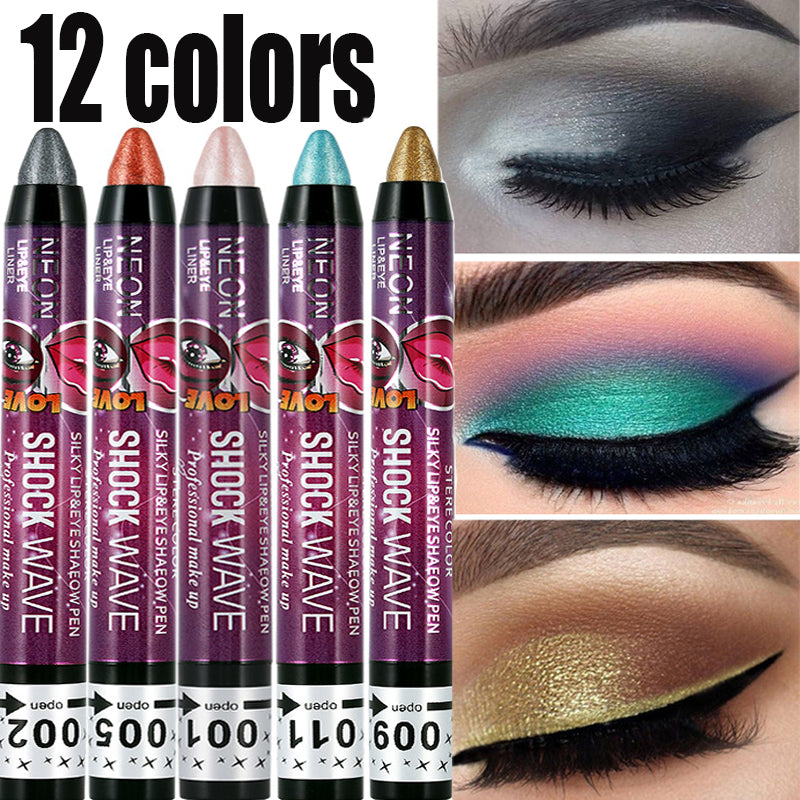 Eyeshadow Pen 12 Colors Shiny Glitter Silkworm Gel