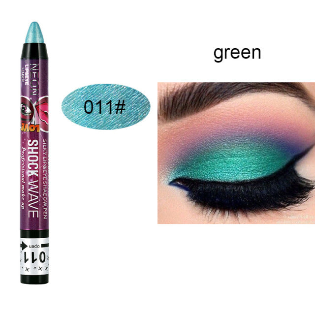 Eyeshadow Pen 12 Colors Shiny Glitter Silkworm Gel